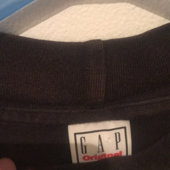 Vintage Gap Original Steve Jobs style black 90’s high crew neck/low turtle SZ M - Picture 4 of 5